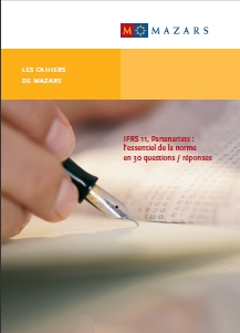 Mazars Cahiers techniques IFRS11 - Mai 2012